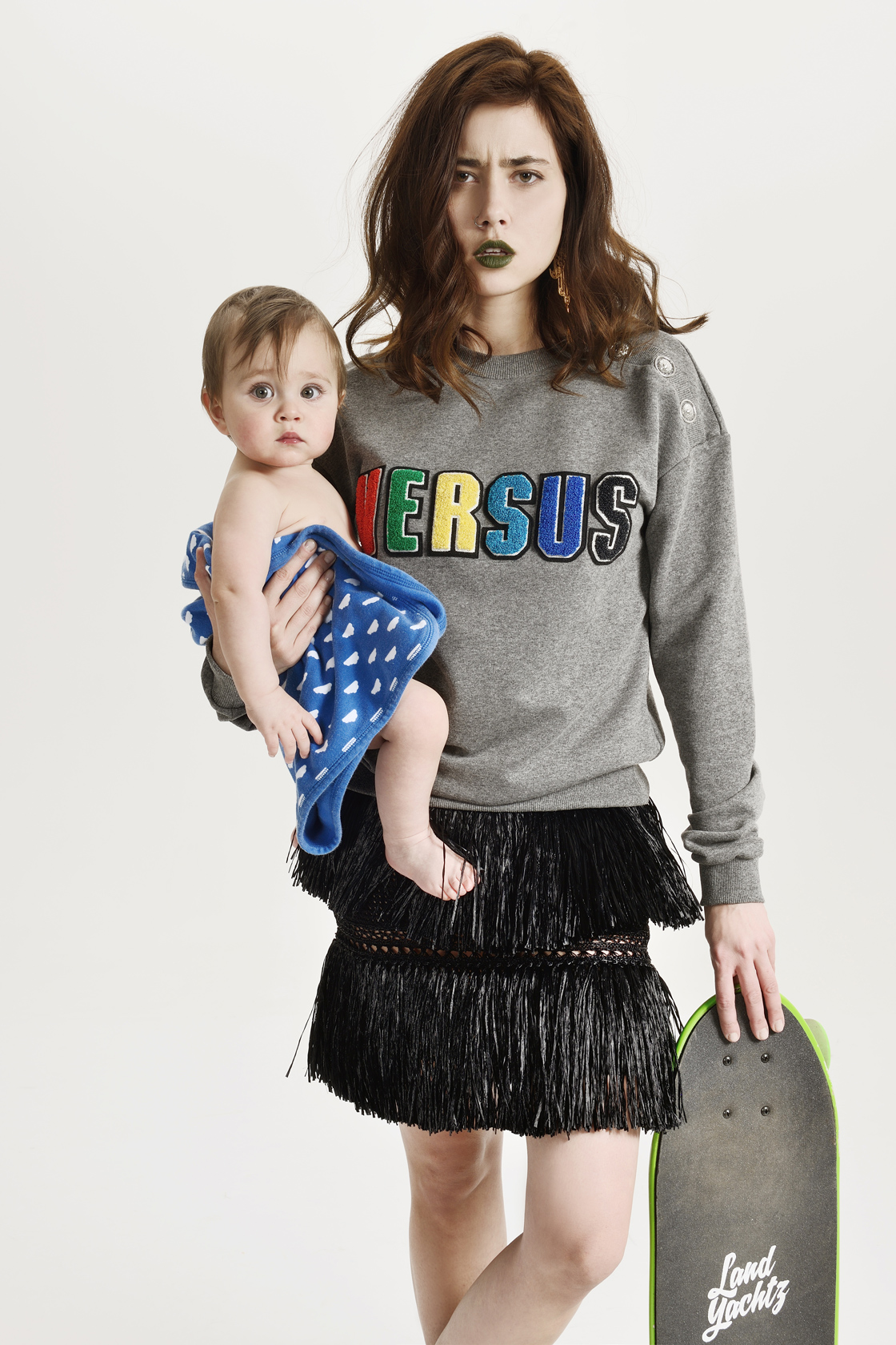 Блуза VERSUS, пола ERMANNO SCERVINO