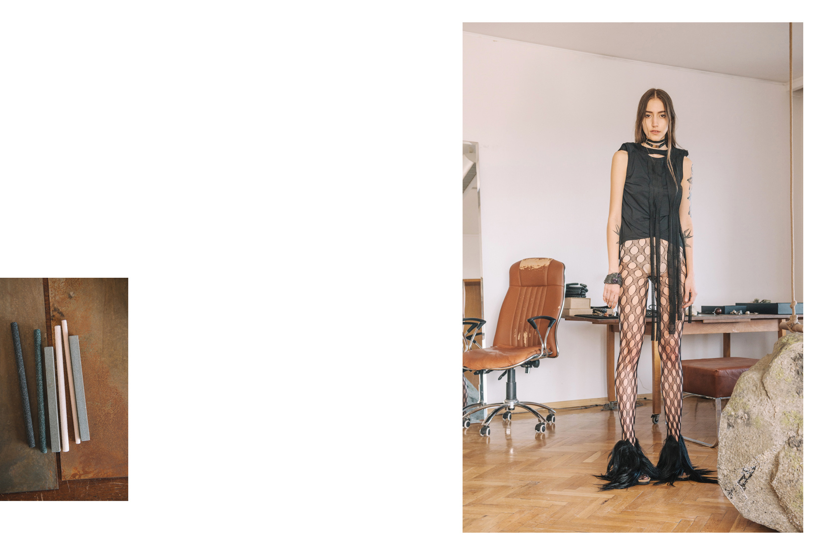 Топ Totally Erected, обувки Peter Non от Plus Zero Concept Store, гривна Neva Balnikova