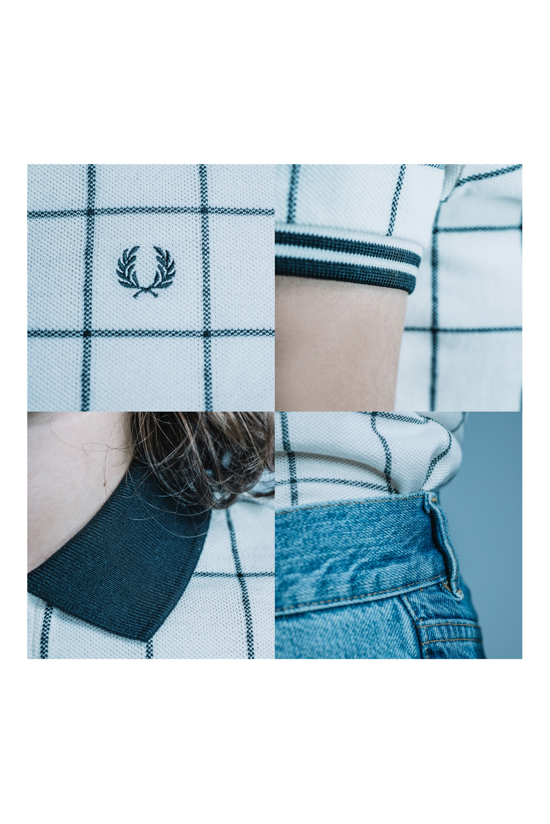 Поло-шърт Fred Perry, деним H&M Поло-шърт Fred Perry, деним H&M