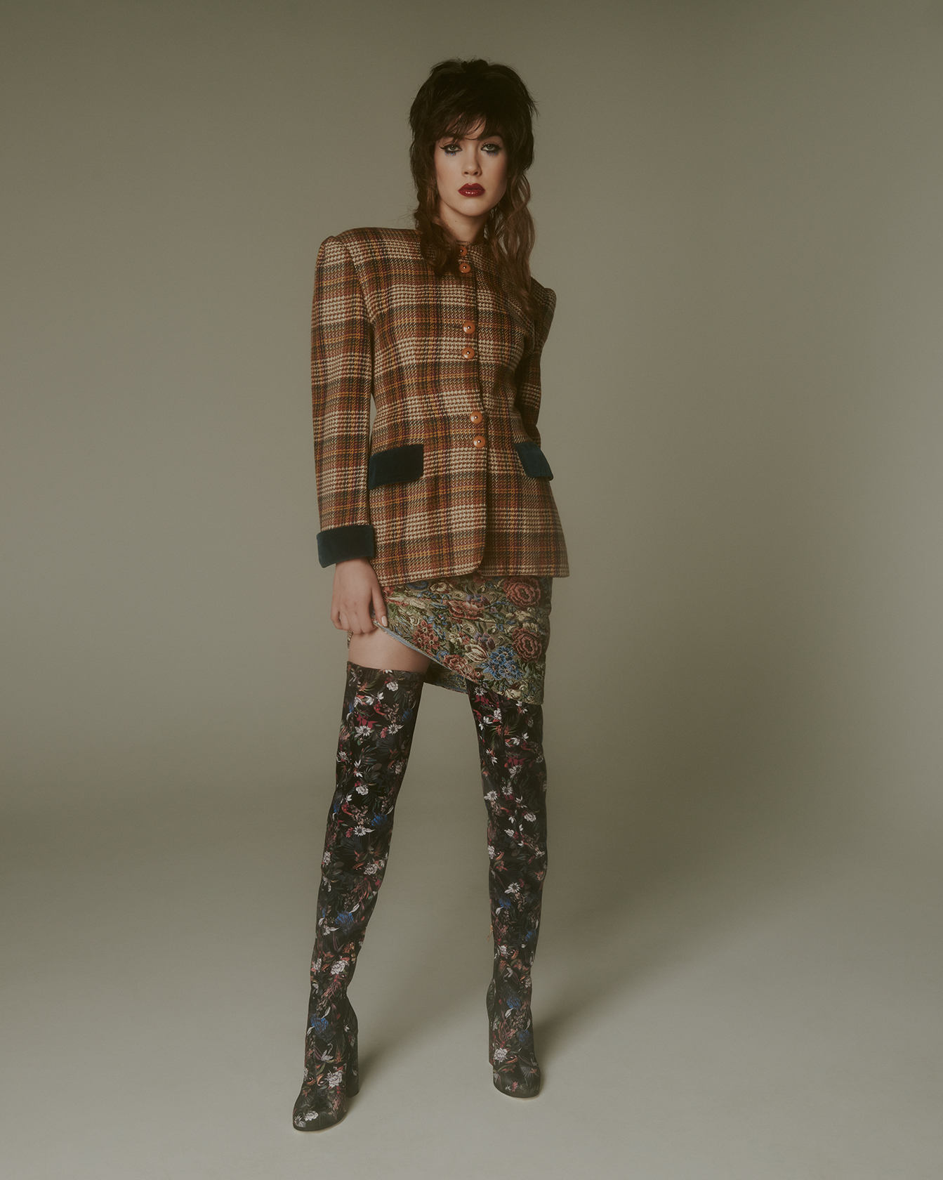 винтидж яке, пола Ermanno Scervino, ботуши FLCO Gallery