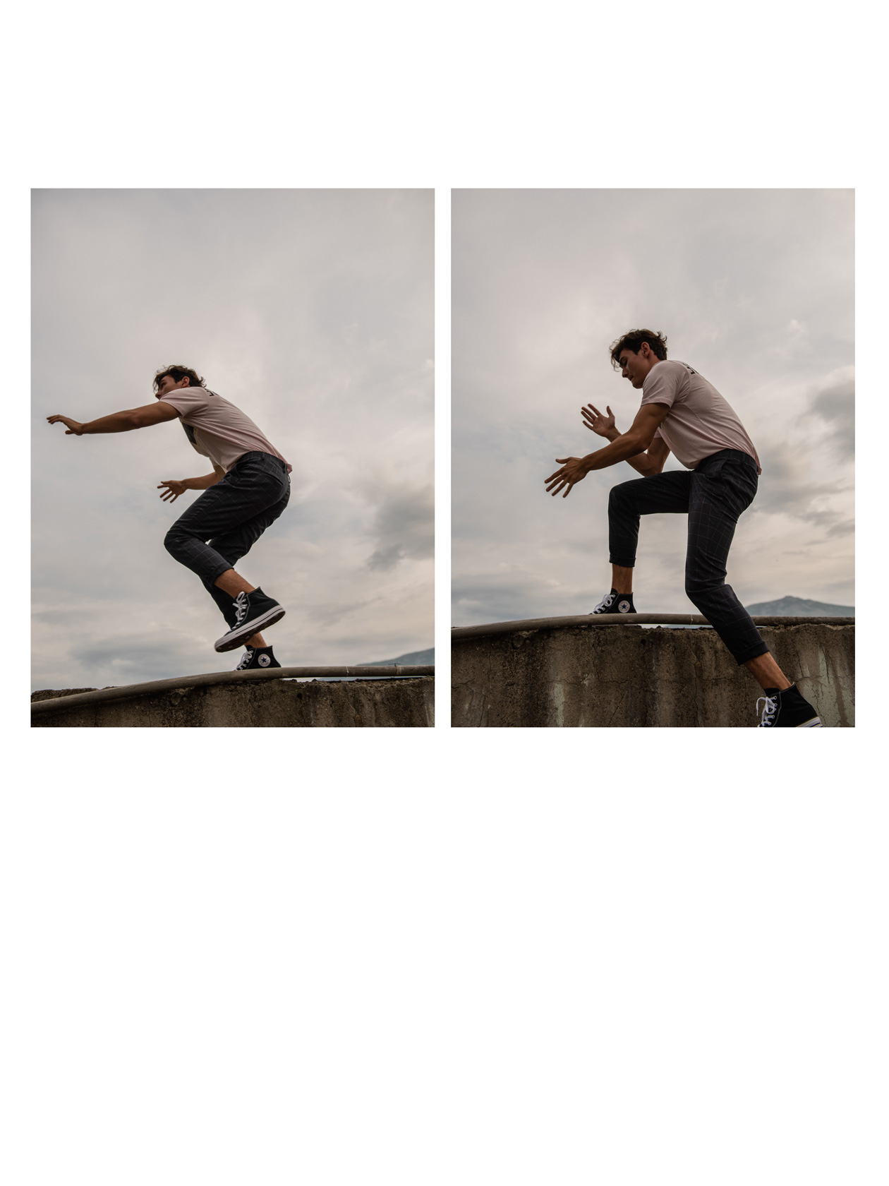 Тениска Franklin Marshall и кецове Converse от Collective, панталон H&M
