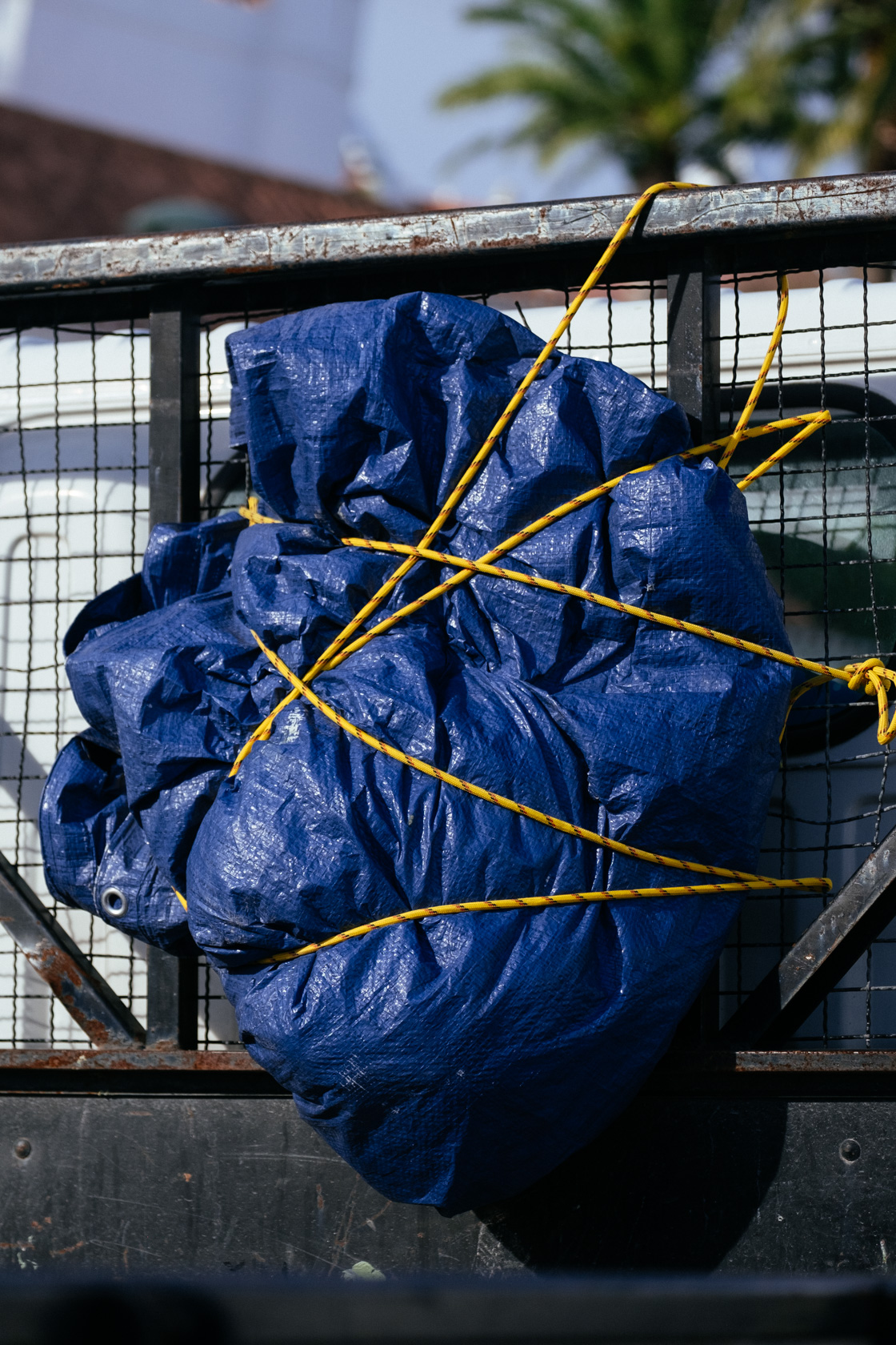 Nylon with yellow rope Nylon with yellow rope