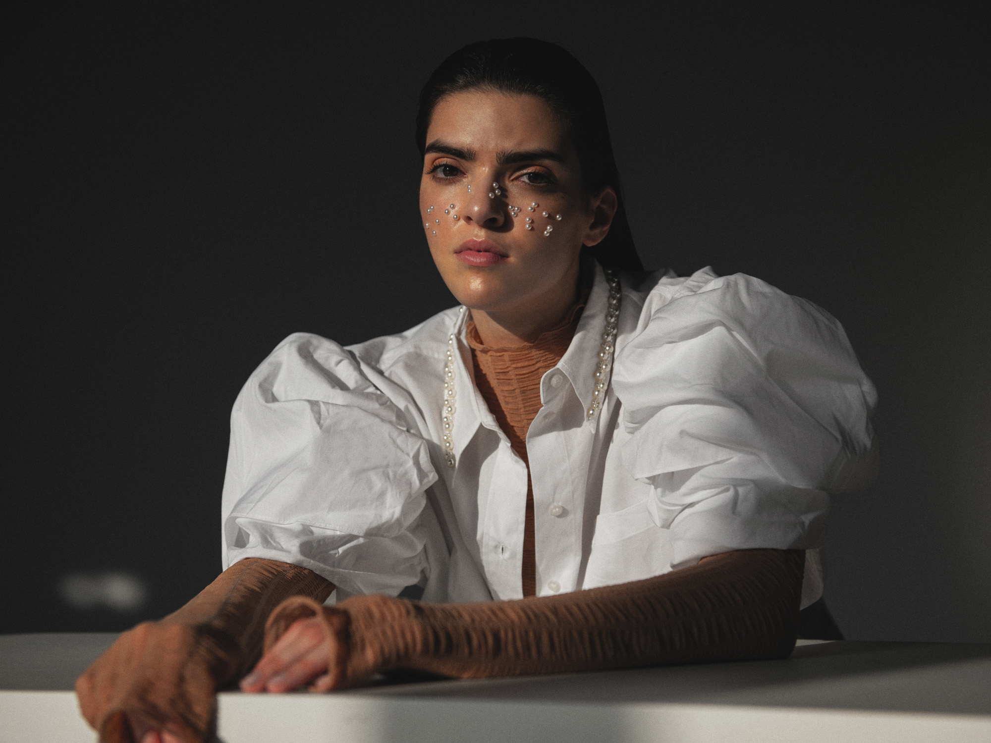блуза H&M, риза Simone Rocha x H&M